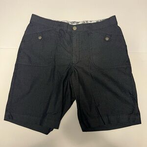 Lee Comfort Waistband Stretch Denim Jean Shorts Dark Blue Like New Size 12